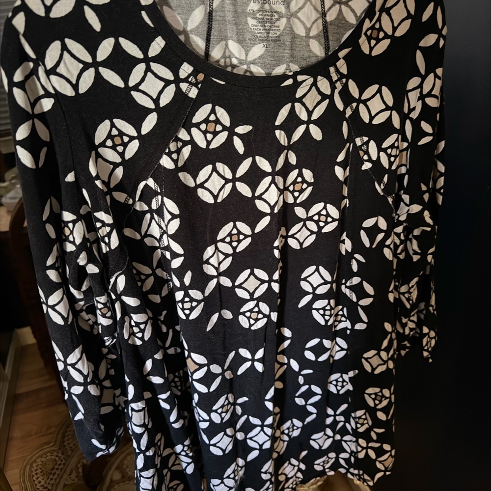 Women's Westbound Xl Patterned Flowy Tunic